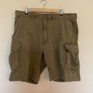 VTG Polo Ralph Lauren Polo 67 Chino Cargo Shorts Mens 42 Sage Green Big Pockets